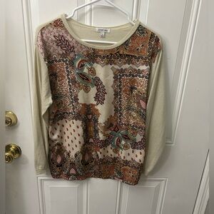 Johnny was silk cashmere top size small pullover